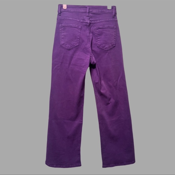 NWT Purple Jeans W/ Gold Metallic Detail Sz XS - Picture 4 of 6